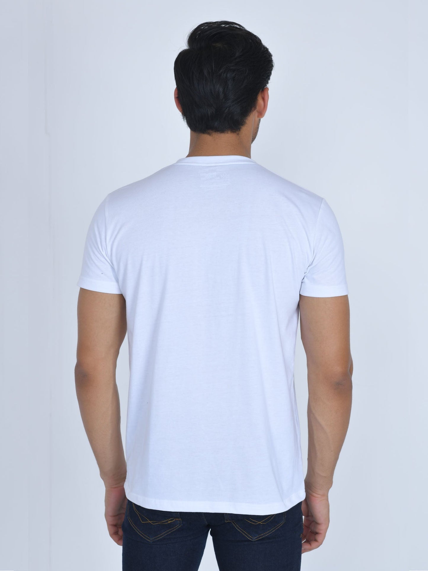 Henley Half Sleeve Shirt White