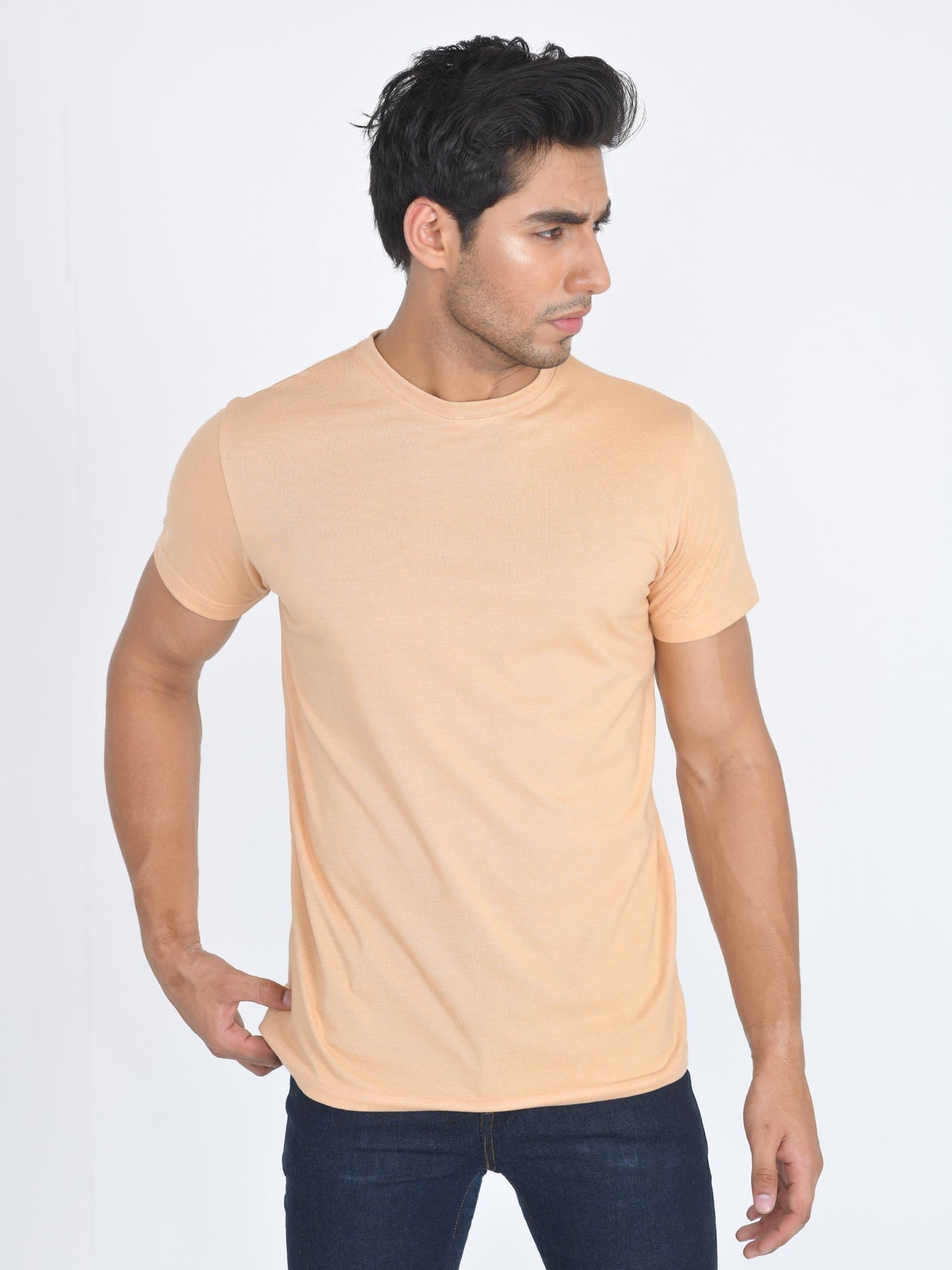 Round Neck Half Sleeve T-Shirt Sheep Skin