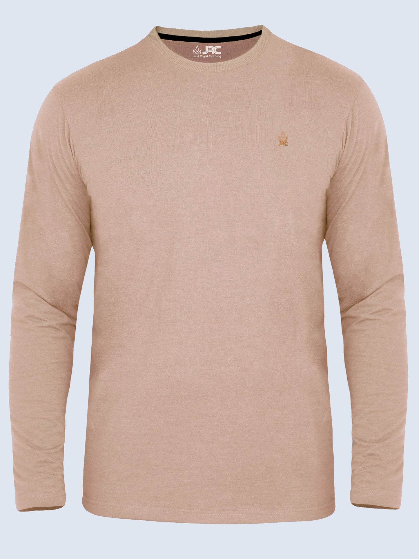 Round Neck Full Sleeve T-Shirt Rgby Tan