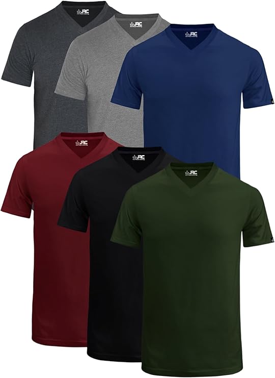 JRC V-Neck T-Shirts Short Sleeves Pack of 6