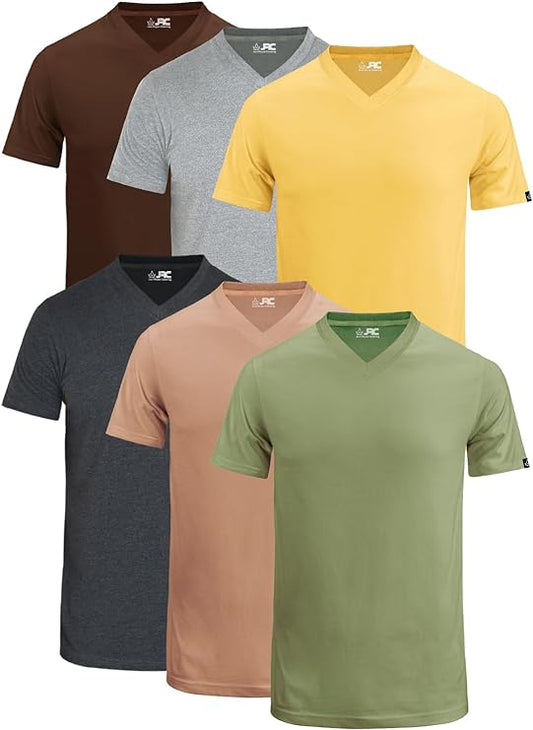 JRC V-Neck T-Shirts Short Sleeves Pack of 6