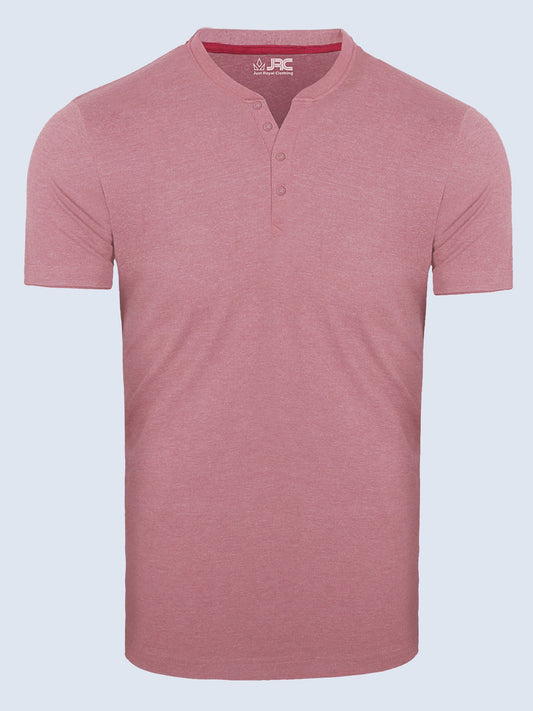 Henley Half Sleeve Shirt Mouve